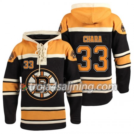 Boston Bruins Zdeno Chara 33 Svart Sawyer Hooded Sweatshirt - Herr